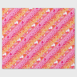 Lesbian Sunset Pride Squiggle Geschenkpapier