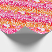 Lesbian Sunset Pride Squiggle Geschenkpapier (Ecke)