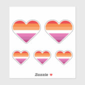 Lesbian Sunset Sunset Aufkleber (Blatt)