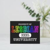 Lesbian Univeristy Dark Postkarte (Stehend Vorderseite)