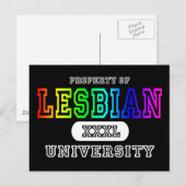 Lesbian Univeristy Dark Postkarte (Vorne/Hinten)