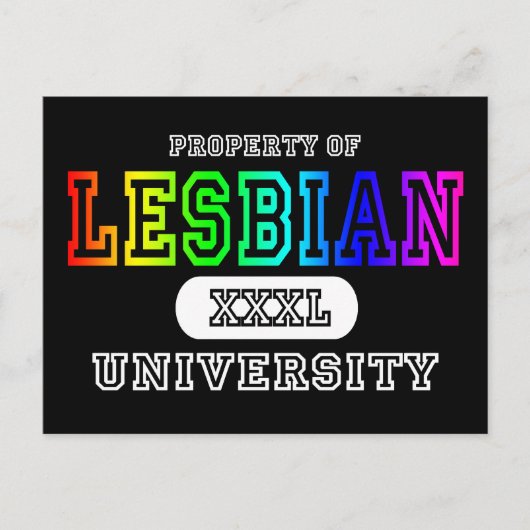 Lesbian Univeristy Dark Postkarte (Vorderseite)