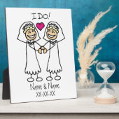 Lesbian Wedding Bridal Fotoplatte (Seite)