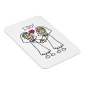 Lesbian Wedding Bridal Magnet (Rechte Seite)