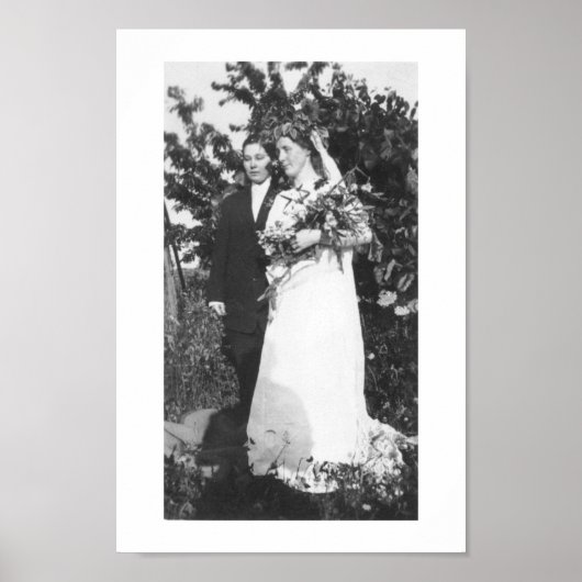 Lesbian Wedding Circa 1920 Poster (Vorne)