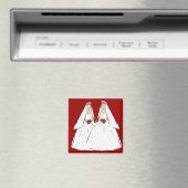 Lesbian Wedding Magnet (In Situ (Geschirrspüler))