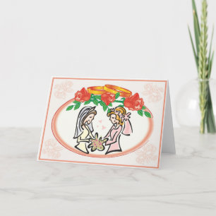 Lesbian Wedding or Commitment Ceremony Karte