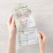 Lesbian Wedding Photo All In One Einladung (Abreißtisch)