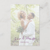 Lesbian Wedding Photo Pride Flag Gradient Begleitkarte (Vorderseite)