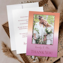 Lesbian Wedding Photo Pride Flag Gradient