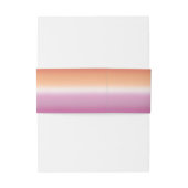 Lesbian Wedding Photo Pride Flag Gradient Einladungsbanderole (Rückseitenbeispiel)