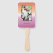 Lesbian Wedding Photo Pride Flag Gradient Program Fächer (Vorderseite)