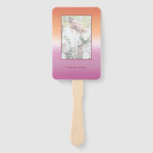 Lesbian Wedding Photo Pride Flag Gradient Program Fächer (Vorderseite)