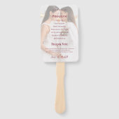 Lesbian Wedding Photo Pride Flag Gradient Program Fächer (Vorderseite)