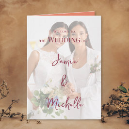 Lesbian Wedding Photo Pride Flag Gradient Programm