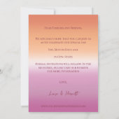 Lesbian Wedding Photo Pride Flag Gradient Save The Date (Rückseite)