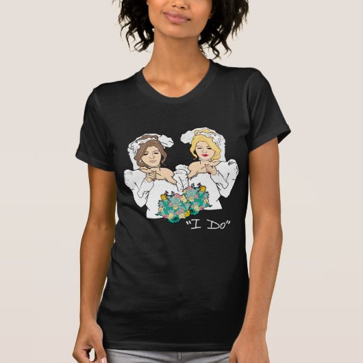 Lesbian Wedding T - Shirt (Vorderseite)