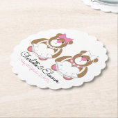 Lesbian Wedding Teddy Bar Brides Untersetzer (angewinkelt)