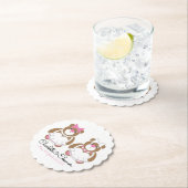 Lesbian Wedding Teddy Bar Brides Untersetzer (Vor Ort)