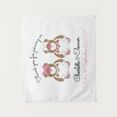 Lesbian Wedding Teddy Bar Brides Wandteppich (Vorderseite)