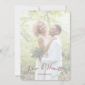 Lesbian Wedding Two Brides Pride Flag Gradient Einladung (Rückseite)