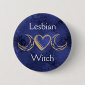 Lesbian Witch Button (Vorderseite)
