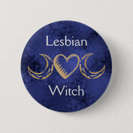 Lesbian Witch Button