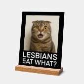 Lesbians Eat What Funny Acrylschild (Winkel)