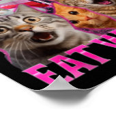 Lesbians Eat What_ Funny Cat Rude Gay Pride Lgbtq  Poster (Ecke)