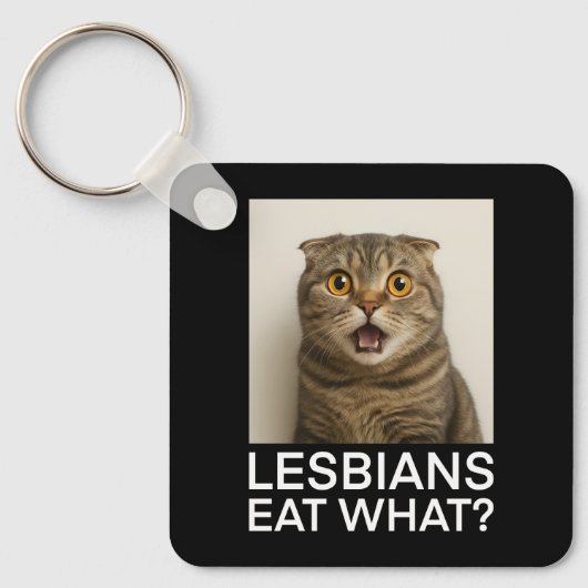 Lesbians Eat What Funny Schlüsselanhänger (Vorderseite)