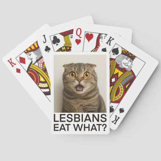 Lesbians Eat What Funny Spielkarten (Rückseite)