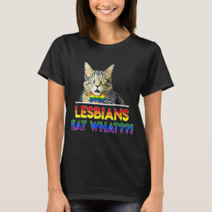 Lesbians essen, was Katzenklatsche Kitten Spaß T-Shirt