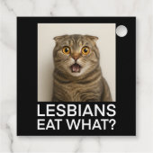 Lesbians essen, was lustig geschenkanhänger (Rückseite)