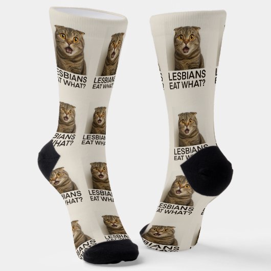 Lesbians essen, was lustig socken (Gewinkelt)