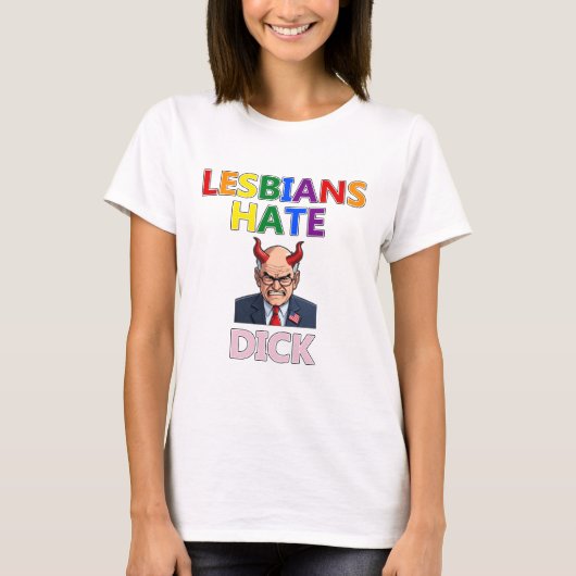 lesbians hate dick t-shirt (Vorderseite)