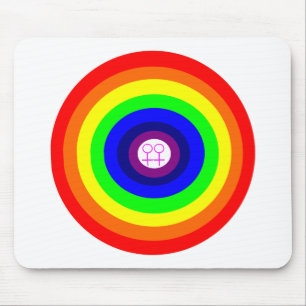 Lesbians Rainbow Mousepad