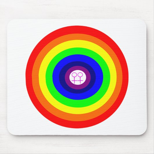 Lesbians Rainbow Mousepad (Vorne)
