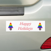 Lesbians Rainbow Weihnachtsbaum und Geschenke Autoaufkleber (Auf Auto)