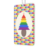 Lesbians Rainbow Weihnachtsbaum und Geschenke Autolufterfrischer (Links)
