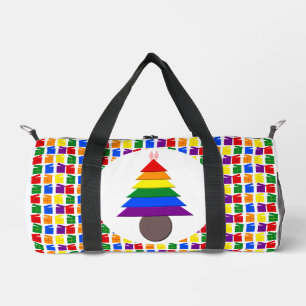Lesbians Rainbow Weihnachtsbaum und Geschenke Duffle Bag