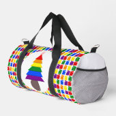 Lesbians Rainbow Weihnachtsbaum und Geschenke Duffle Bag (Rechte Ecke)