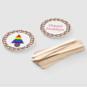 Lesbians Rainbow Weihnachtsbaum und Geschenke Fächer (Non-assembled)