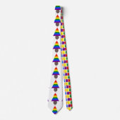 Lesbians Rainbow Weihnachtsbaum und Geschenke Krawatte (Vorderseite)