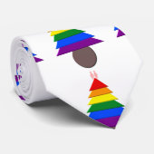 Lesbians Rainbow Weihnachtsbaum und Geschenke Krawatte (Gerollt)