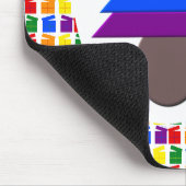 Lesbians Rainbow Weihnachtsbaum und Geschenke Mousepad (Ecke)