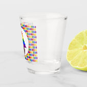 Lesbians Rainbow Weihnachtsbaum und Geschenke Schnapsglas (Rechts)