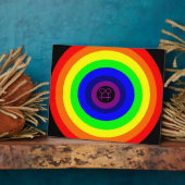 Lesbians Round Rainbow Plaque Fotoplatte (Seite)