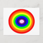 Lesbians Round Rainbow Postcard Postkarte (Vorderseite)