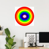 Lesbians Round Rainbow Poster (Heimbüro)