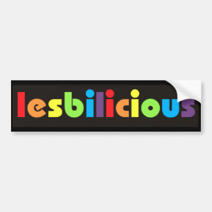Lesbilicious (Fahne) Autoaufkleber